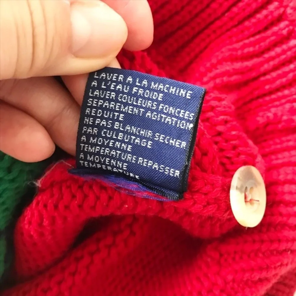 Vintage BABygap knit argyle cardigan EUC M(8-9Y)